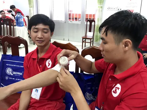 Chiến sĩ Hành trình Đỏ Kiên Giang hào hứng tham gia lớp tập huấn