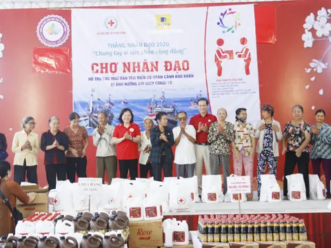 Chợ Nhân đạo hỗ trợ hơn 3.000 người khó khăn tại Hải Phòng