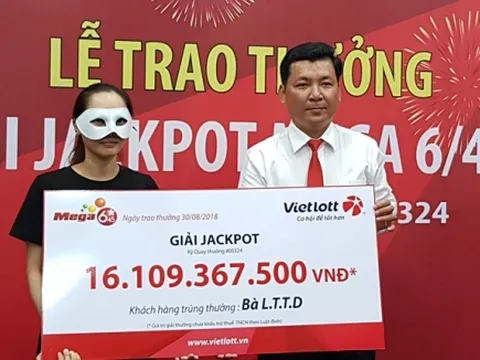 Nữ khách hàng ở Cần Thơ may mắn trúng Vietlott hơn 16 tỷ đồng