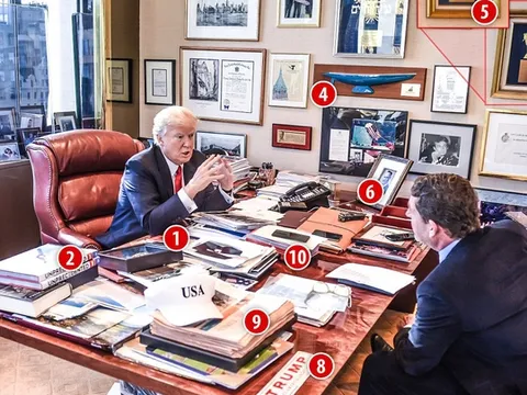 Có gì trong văn phòng chống đạn của ông Trump?