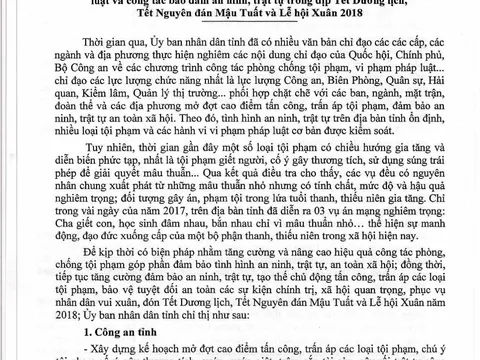 Gia Lai: Tăng cường trấn áp tội phạm trong dịp tết