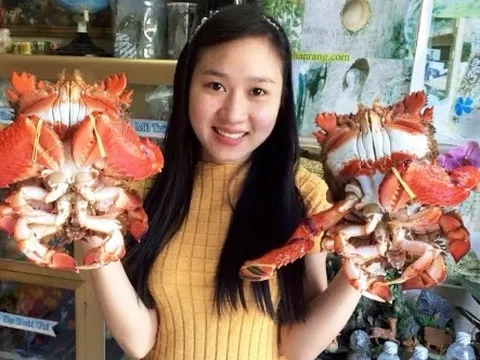 Cua huỳnh đế "khủng" giá cao hút khách đại gia