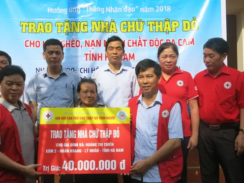 Tháng Nhân đạo tỉnh Hà Nam đạt trên 3,1 tỷ đồng