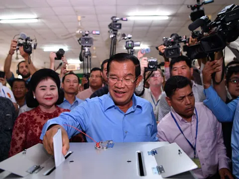 Đảng của Thủ tướng Hun Sen chiến thắng tổng tuyển cử Campuchia