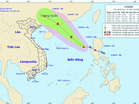Áp thấp nhiệt đới sẽ mạnh lên thành bão