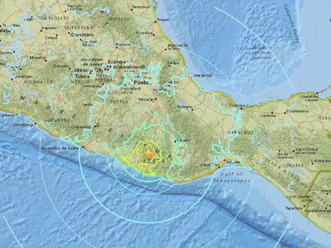 Động đất mạnh 7,2 độ rung chuyển miền Trung, Nam Mexico