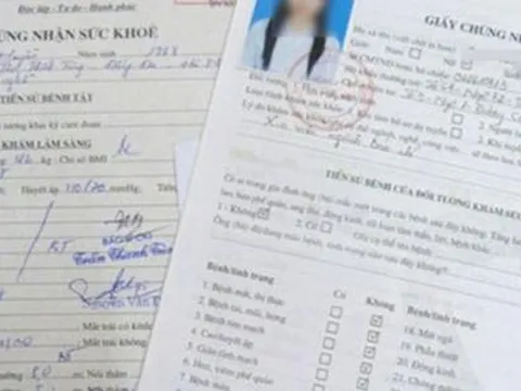 Bắt 5 đối tượng trong đường dây bán giấy khám sức khỏe giả