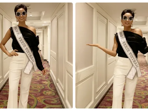 Những hình ảnh đầu tiên của H'Hen Niê tại Hoa hậu Hoàn vũ 2018