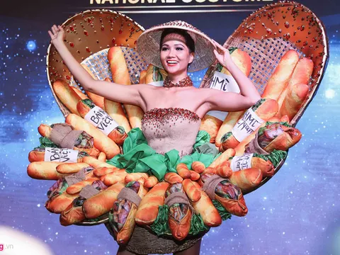 Ngắm trang phục dân tộc 'Bánh mì' cực độc đáo H'Hen Niê mang đến Miss Universe 2018