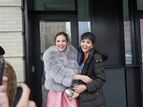 H'Hen Niê hội ngộ tân Hoa hậu Hoàn vũ 2018 Catriona Gray trên đất Mỹ