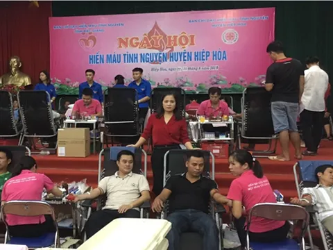 Huyện Hiệp Hòa - Bắc Giang: Tiếp nhận 2.483  đơn vị máu