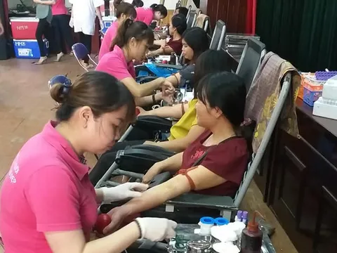 Hưng Yên: Tiếp nhận hơn 200 đơn vị máu tại huyện Tiên Lữ