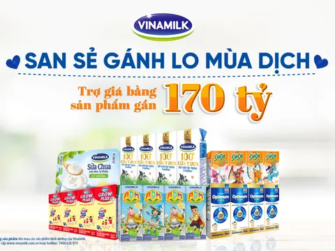Vinamilk hỗ trợ quà tặng để trợ giá mùa dịch lên đến gần 170 tỷ đồng