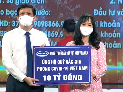 Vinamilk chung tay cùng Chính phủ, góp Quỹ vaccine phòng Covid-19
