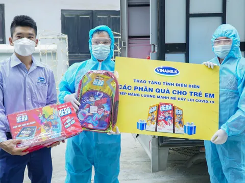 Quỹ sữa vươn cao Việt Nam kịp thời đến với trẻ em Điện Biên trong mùa dịch