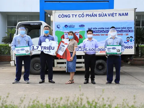 Quỹ sữa vươn cao Việt Nam hỗ trợ trẻ em khó khăn trong dịch Covid