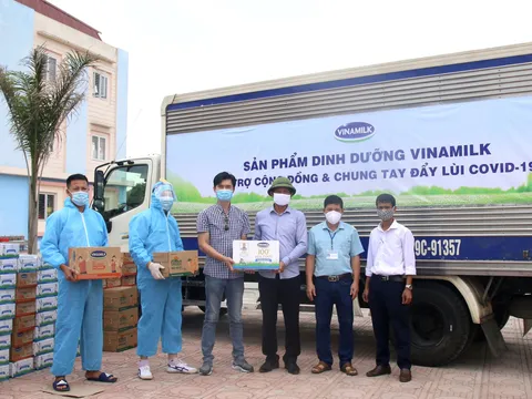 Vinamilk dành quỹ hơn 2 triệu sản phẩm hỗ trợ cộng đồng và tuyến đầu chống dịch