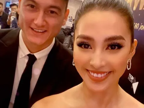 Hoa hậu Tiểu Vy đăng ảnh chúc mừng thủ môn Lâm Tây