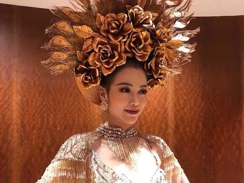 Nguyễn Phương Khánh giành huy chương vàng Trang phục dân tộc tại Hoa hậu Trái đất 2018