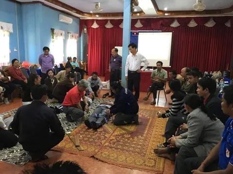 Hội CTĐ Thừa Thiên Huế thăm và làm việc với Hội CTĐ tỉnh Sekong - Lào