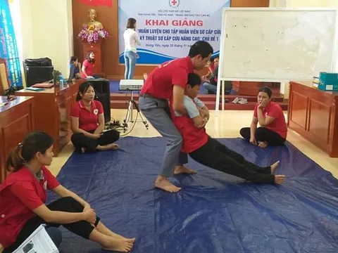 Huấn luyện tập huấn viên sơ cấp cứu chữ thập đỏ 2019