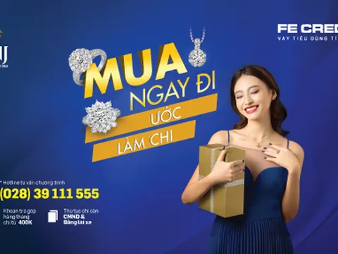 Mua trang sức vàng, trả góp dễ dàng cùng FE CREDIT