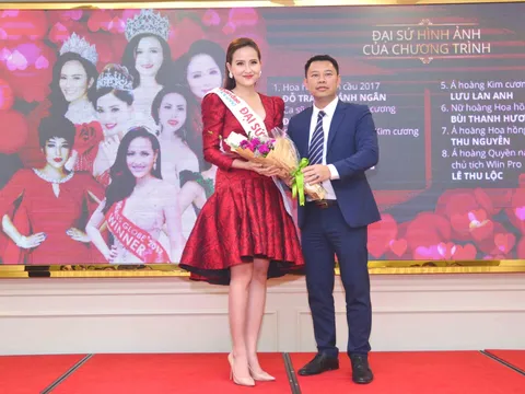 Hoa hậu Hoàn cầu Đỗ Trần Khánh Ngân làm Đại sứ Nhân ái chương trình "Vinh danh Doanh nhân nhân ái"