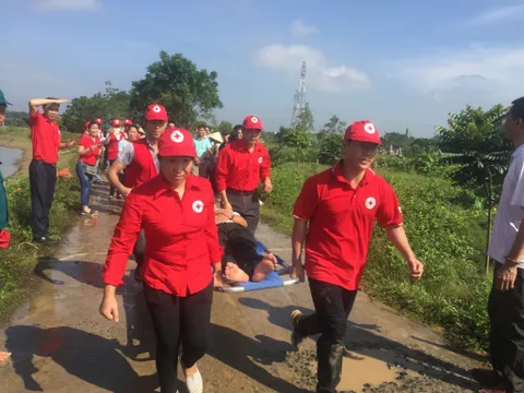 Hội CTĐ TP. Hà Nội: Diễn tập phòng ngừa ứng phó thảm họa 2017