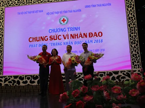 Hội Chữ thập đỏ tỉnh Thái Nguyên phát động “Tháng nhân đạo” 2018