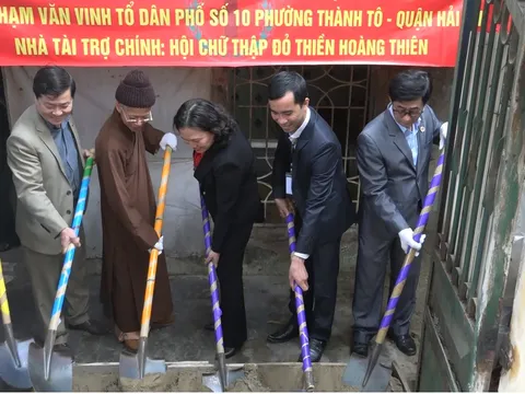 Hải Phòng: Khởi công xây dựng nhà Chữ thập đỏ