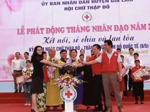 Huyện Gia Lâm - Hà Nội: Hỗ trợ xây 58 nhà chữ thập đỏ trong Tháng Nhân đạo