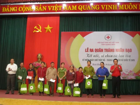 Hội Chữ thập đỏ tỉnh Quảng Bình hưởng ứng 'Tháng nhân đạo 2019'