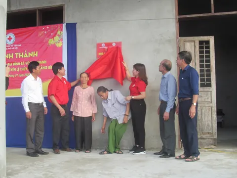 Khánh thành nhà Chữ thập đỏ cho hộ gia đình khó khăn tại Quảng Bình