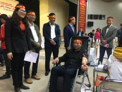 Quận Cầu Giấy, TP.Hà Nội: Gần 1.000 người tham gia hiến máu tình nguyện