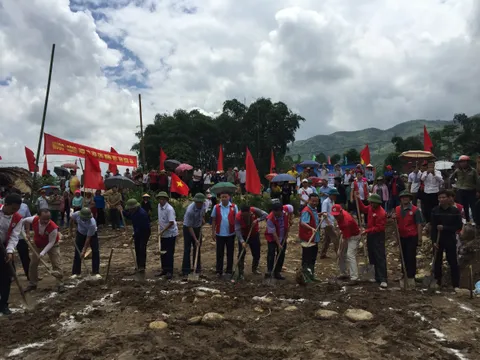 Xây 50 nhà tái định cư cho các hộ dân bị thiệt hại do mưa lũ ở Yên Bái