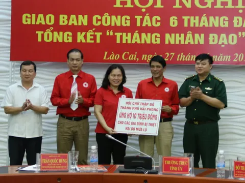 Giao ban Cụm thi đua số 1 Hội Chữ thập đỏ các tỉnh miền núi Tây Bắc và TP.Hải Phòng