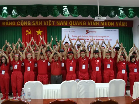 Tập huấn tình nguyện viên Hành trình Đỏ Kiên Giang 2020