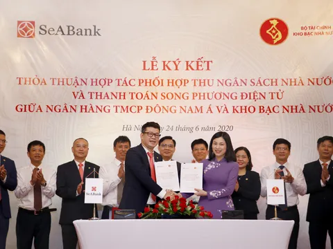SeABank và Kho bạc nhà nước ký thỏa thuận phối hợp thu ngân sách và thanh toán song phương điện tử