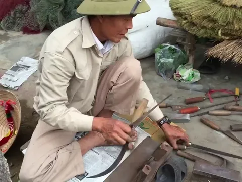 Làm nửa ngày thu nhập hơn chục triệu tháng nhờ nghề "cắt chấu liềm"