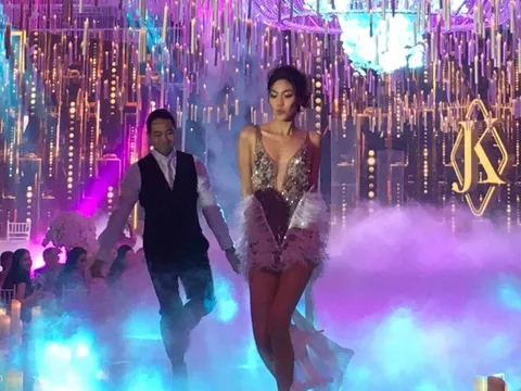 Lan Khuê và ông xã đại gia nhảy sôi động trong lễ cưới