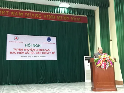 Lạng Sơn: 200 cán bộ chữ thập đỏ tham dự Hội nghị tuyên truyền chính sách BHXH, BHYT