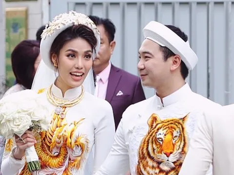 Lan Khuê rạng rỡ trong ngày ăn hỏi