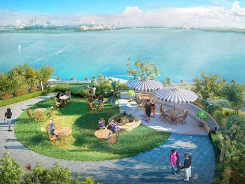 Không gian sống trong lành của cư dân ven hồ Tây