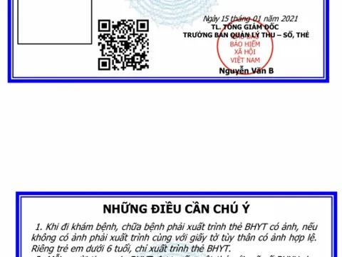 Từ 01/4 BHYT mẫu mới được sử dụng trên toàn quốc