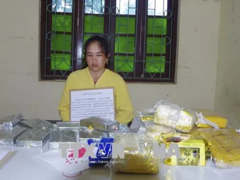 Bắt nữ đối tượng vận chuyển số lượng 'khủng' ma túy