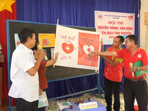 An Giang: Sôi nổi Hội thi truyền thông vận động hiến máu tình nguyện