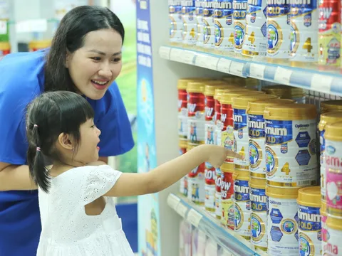 Sữa nước và sữa bột trẻ em của Vinamilk dẫn đầu thị trường