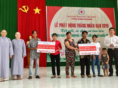 Bình Dương phát động 'Tháng nhân đạo' năm 2019