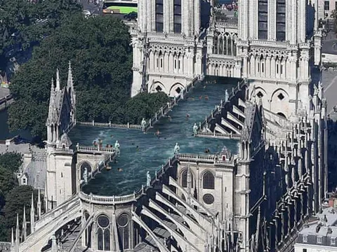 Công ty Thụy Điển đề xuất xây bể bơi trên nóc Nhà thờ Đức bà