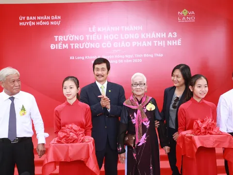 Khánh thành ngôi trường đầu tiên chuẩn quốc gia tại Long Khánh, Đồng Tháp